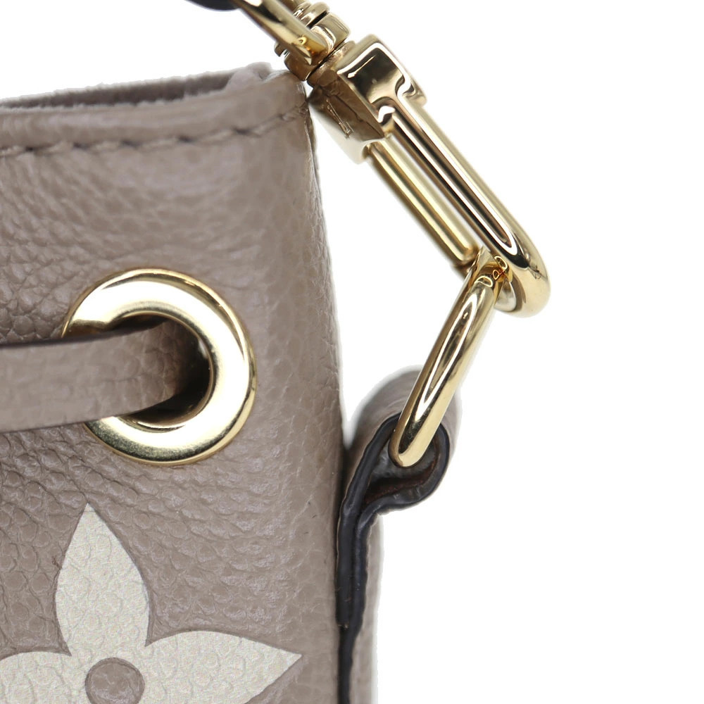 Louis Vuitton Shoulder Bag Bicolor Monogram Empreinte Beige Cream
